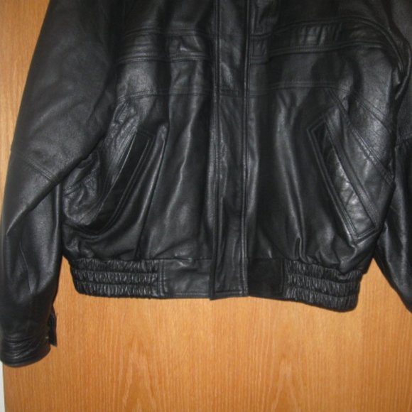 Greg Bell Black Leather Coat - Picture 3 of 13